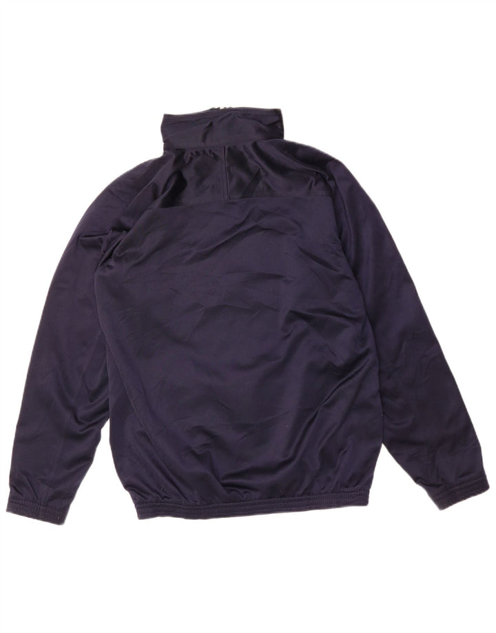 CHAMPION Boys Tracksuit Top Jacket 13-14 Years Navy Blue Polyester