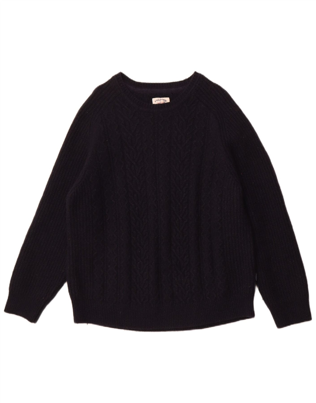 Pulover pentru femei Fat Face cu decolteu triplu UK 22 3XL Lână bleumarin