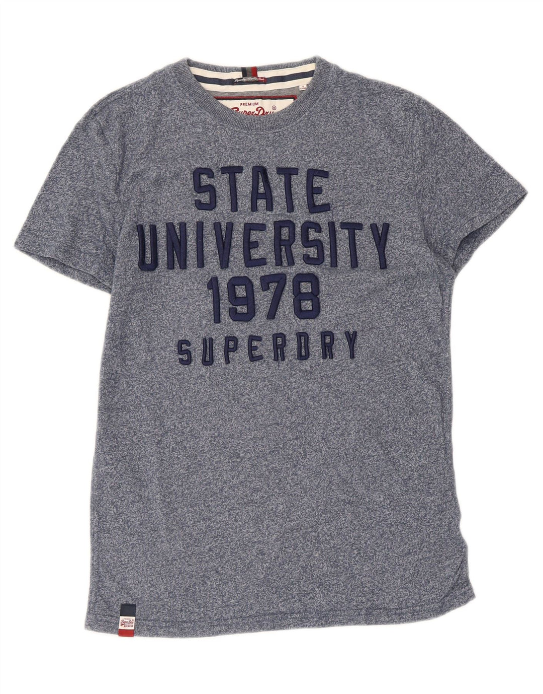 Tricou grafic pentru bărbați Superdry Top Medium Blue Flecked