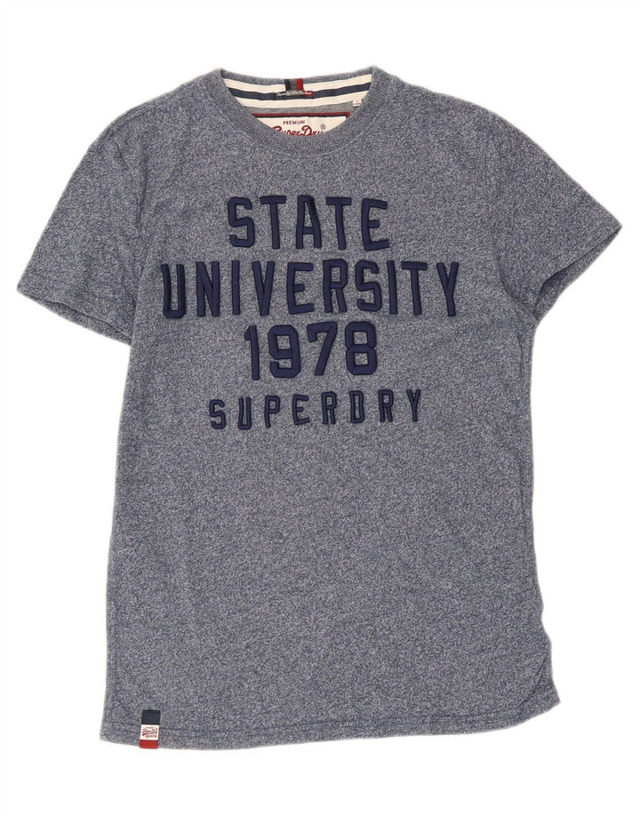 Tricou grafic pentru bărbați Superdry Top Medium Blue Flecked