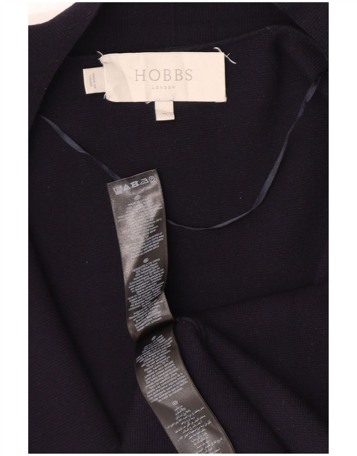 Pulover cardigan deschis Hobbs pentru femei UK 14 Medium Bleumarin Viscoză