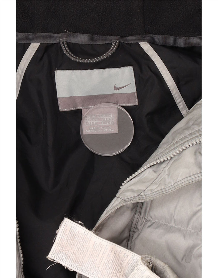 Jachetă căptușită cu glugă pentru bărbați Nike UK 39/41 Gri mediu Poliester