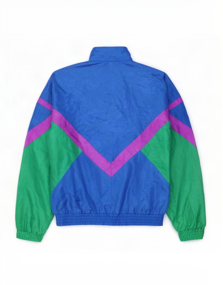 Jachetă de top pentru trening cu grafică Creation pentru bărbați, 2XL, albastru, nailon color bloc