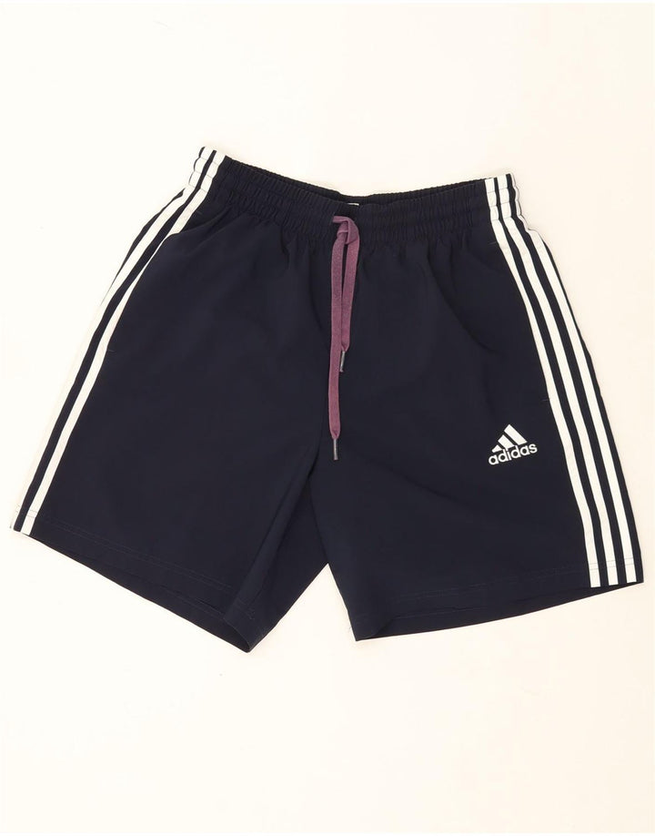 Pantaloni scurți sport Adidas pentru bărbați, poliester, albastru, mediu