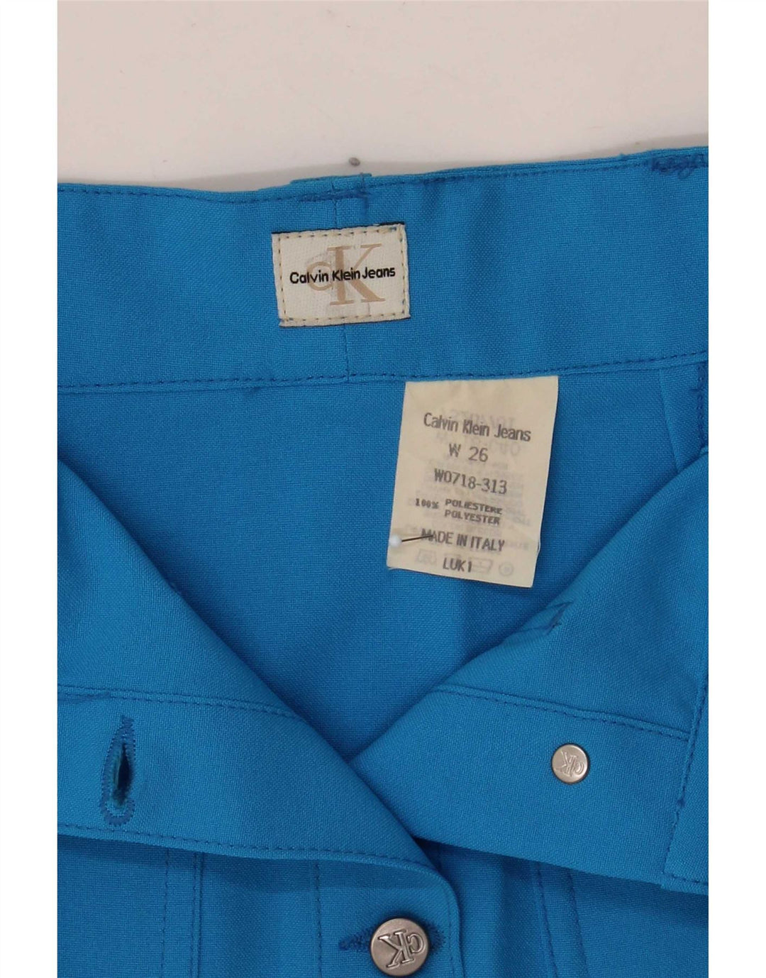 Fusta mini Calvin Klein pentru femei W26 Small Blue Poliester