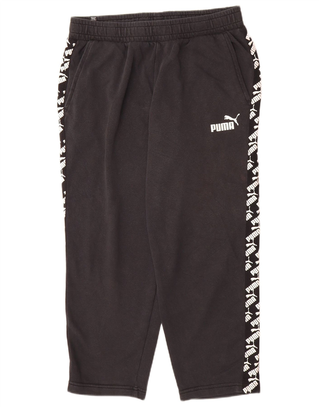 Pantaloni de trening Puma Graphic Crop pentru bărbați Pantaloni de jogging, mari, negru