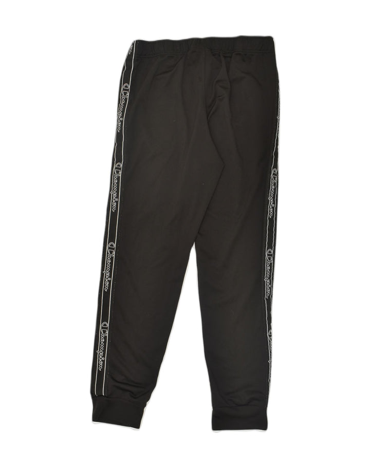 Pantaloni de trening grafic pentru bărbați CHAMPION Pantaloni de jogging, mari, negru, poliester