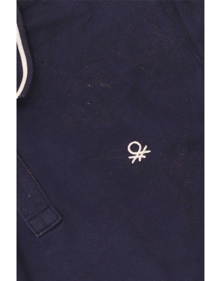 Tricou polo Benetton pentru bărbați, mediu bleumarin