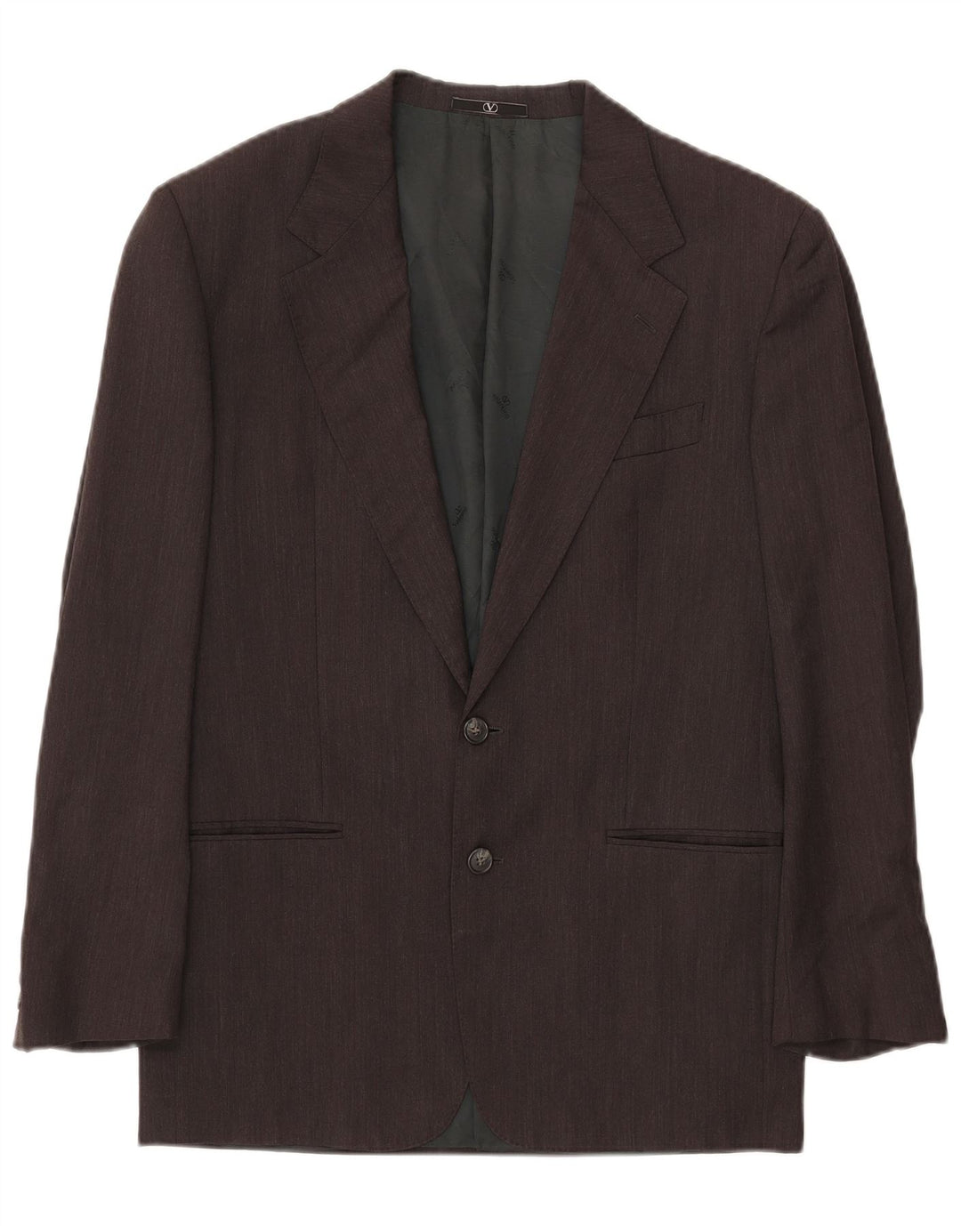 VALENTINO Jachetă pentru bărbați cu 2 nasturi IT 46 Lână virgină, gri mică