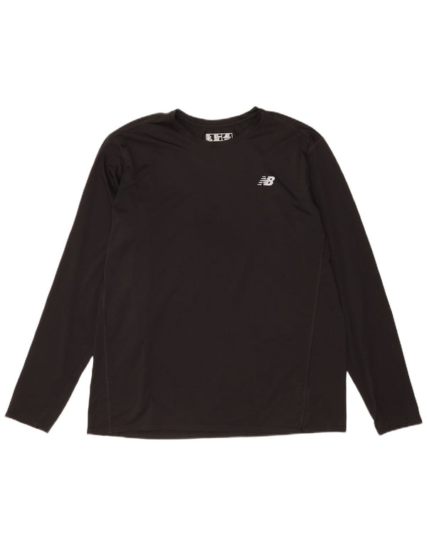 Top pentru bărbați New Balance cu mânecă lungă XL poliester negru