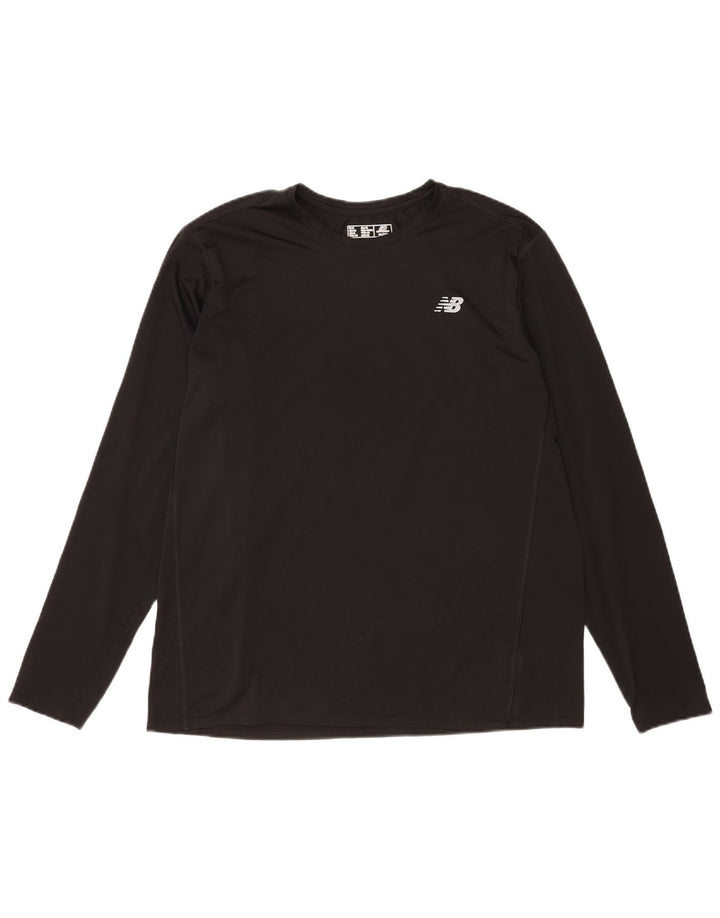Top pentru bărbați New Balance cu mânecă lungă XL poliester negru