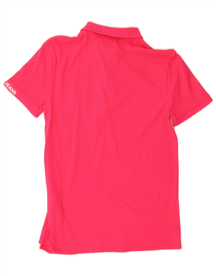 TOMMY HILFIGER Mens Polo Shirt Medium Pink Cotton Vintage Tommy Hilfiger and Second-Hand Tommy Hilfiger from Messina Hembry 