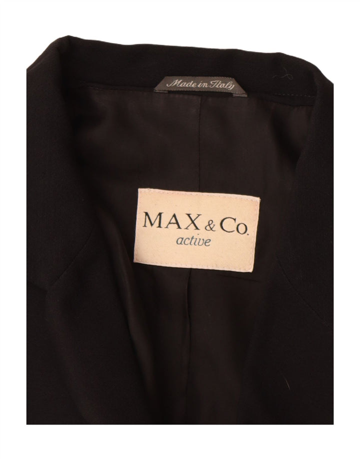 Max & Co. Palton pentru femei UK 12 Medium Negru Lână