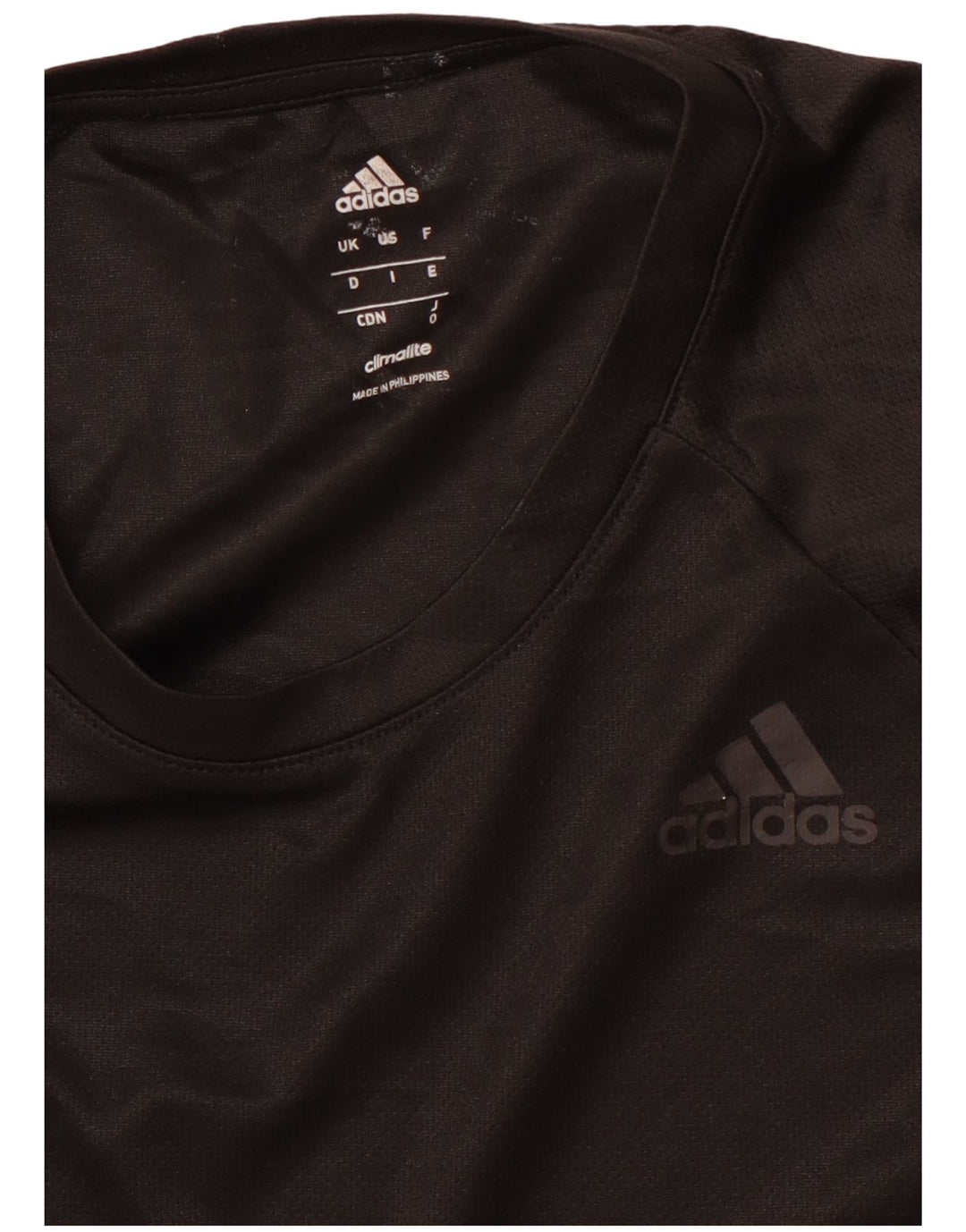 Tricou ADIDAS Climalite pentru bărbați Top Mediu Negru Poliester Sport