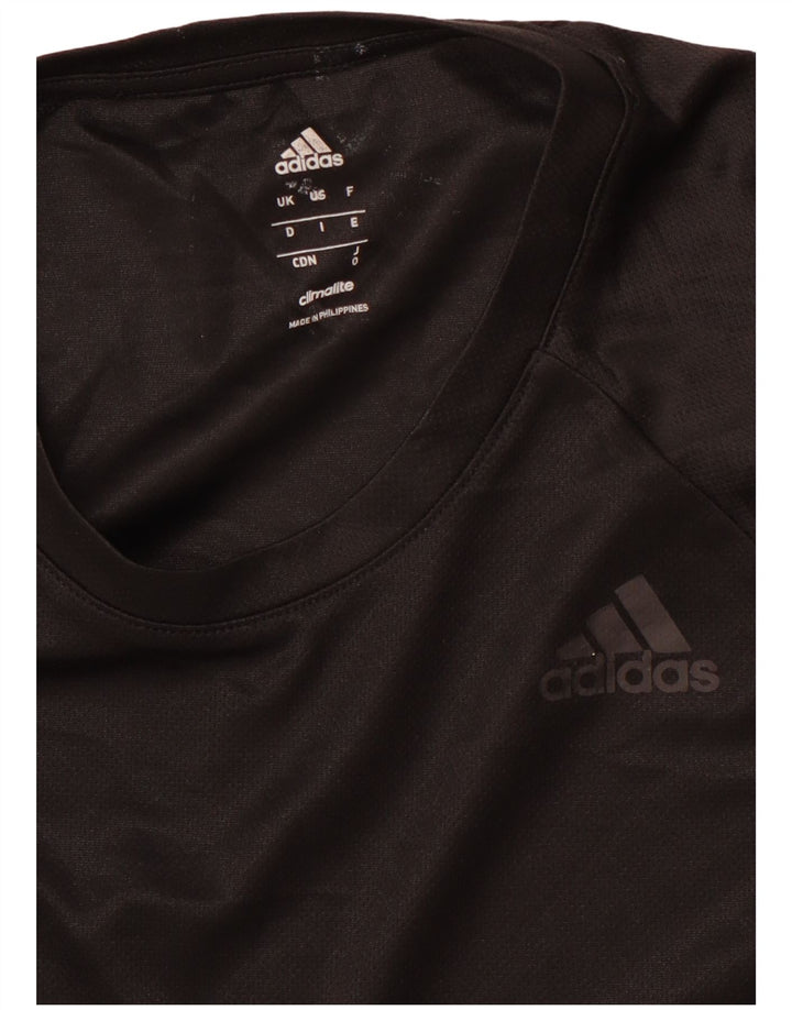 Tricou ADIDAS Climalite pentru bărbați Top Mediu Negru Poliester Sport