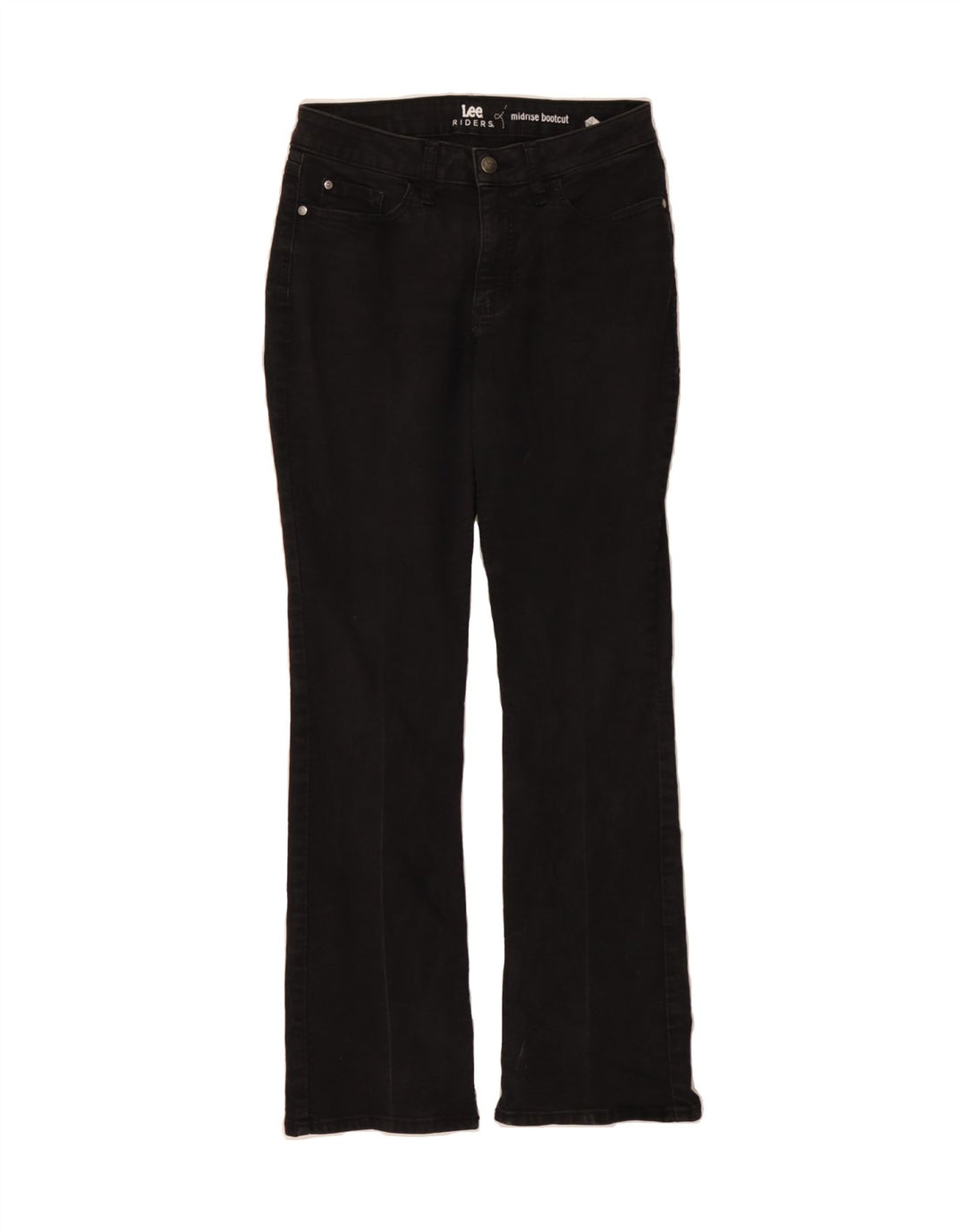 LEE Womens Mid Rise Bootcut Jeans W30 L30 Black Cotton Vintage Lee and Second-Hand Lee from Messina Hembry 
