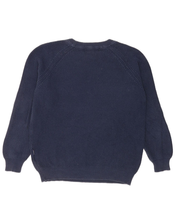 Pulover vintage pentru bărbați, cu gât de barcă, 2XL, bumbac bleumarin