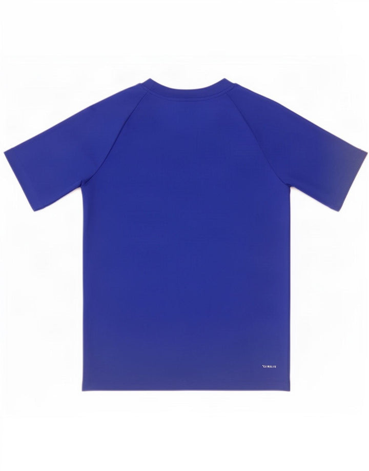 Tricou Adidas Climalite pentru baieti Top 9-10 ani poliester albastru