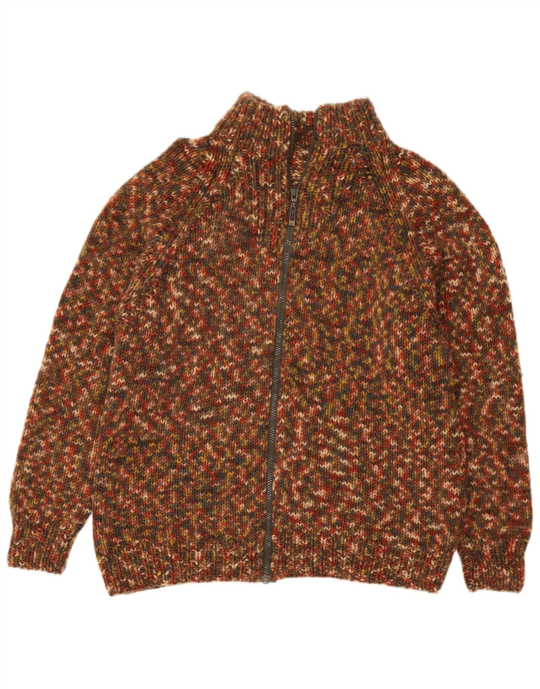 Cardigan Vintage pentru bărbați, mijlociu, multicolor, cu pete