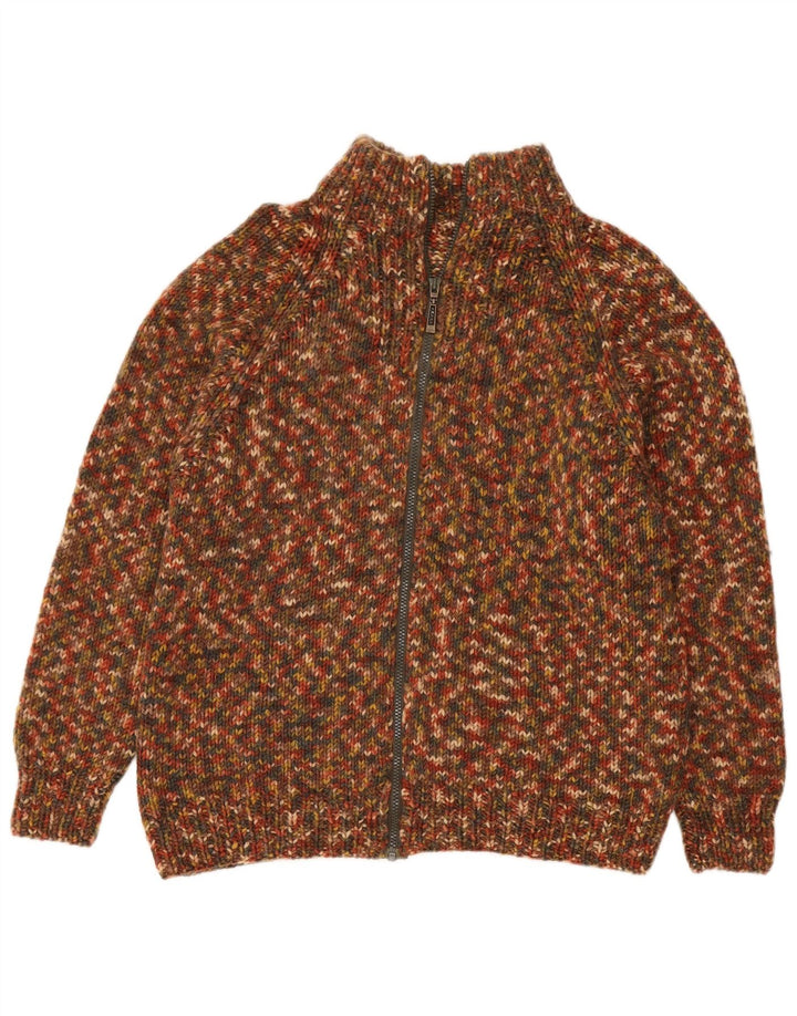 Cardigan Vintage pentru bărbați, mijlociu, multicolor, cu pete