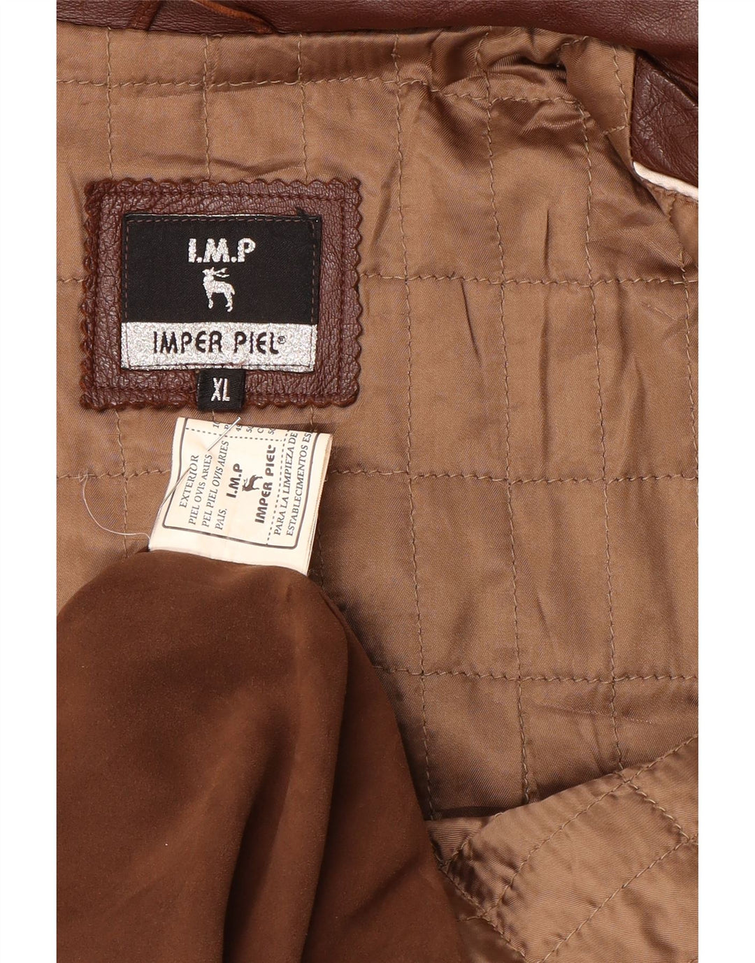 Jachetă de piele vintage pentru bărbați UK 42 XL din piele maro
