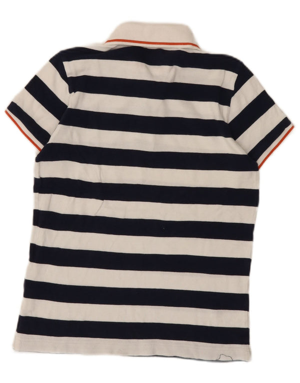 Tricou Polo Benetton Băieți 10-11 Ani XL Bumbac cu dungi Albastru Marin