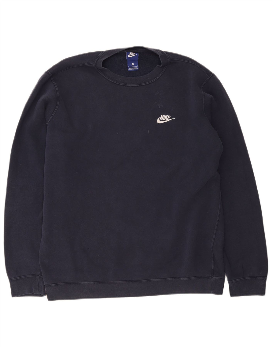 Hanorac pentru bărbați Nike Pulover mare din bumbac bleumarin
