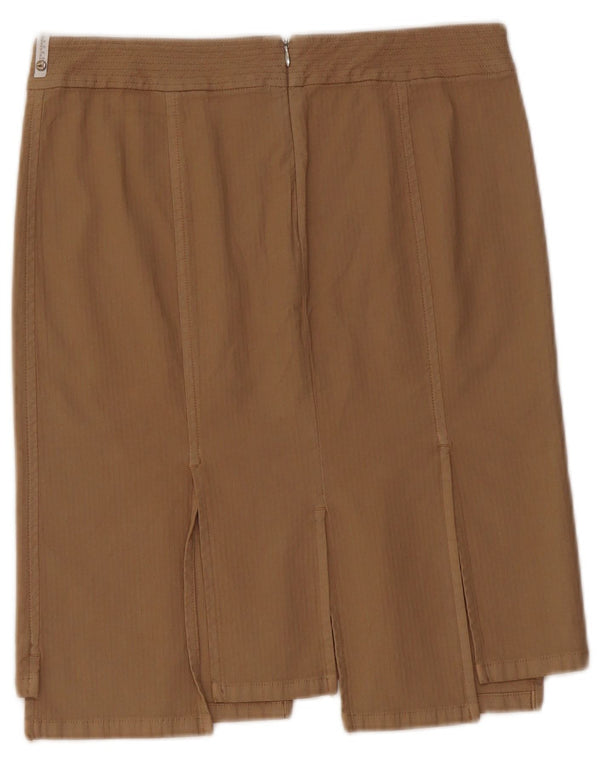 TRUSSARDI Fusta Dreaptă Femei IT 42 Medium W28 Bej Bumbac