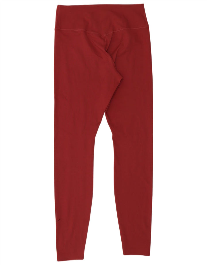 Leggings pentru femei Nike UK 12 Medium Burgundy Poliester