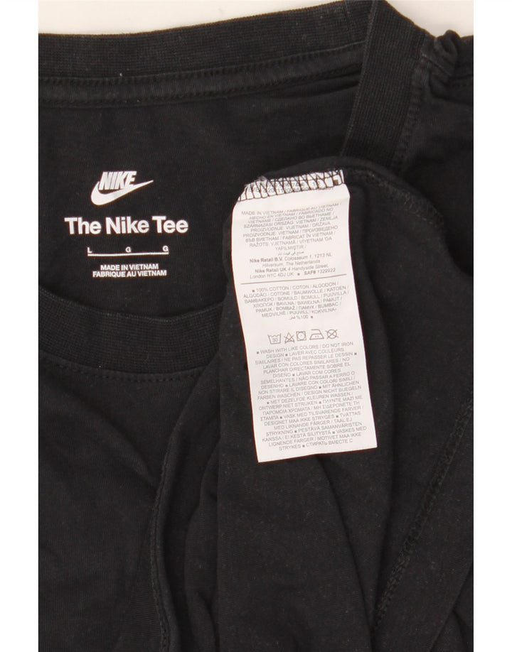 Tricou grafic pentru bărbați NIKE Top mare din bumbac negru