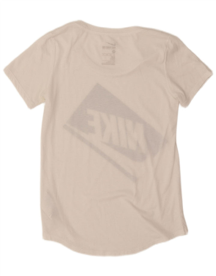 Tricou grafic supradimensionat pentru femei Nike UK 6 XS Poliester alb