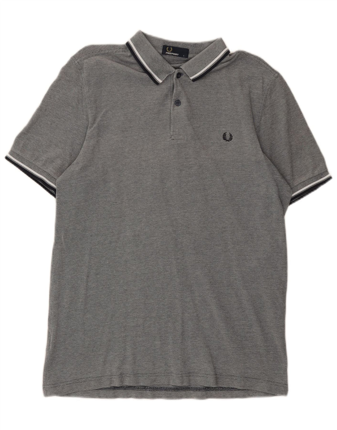Cămașă polo Fred Perry pentru bărbați, mare, gri bumbac