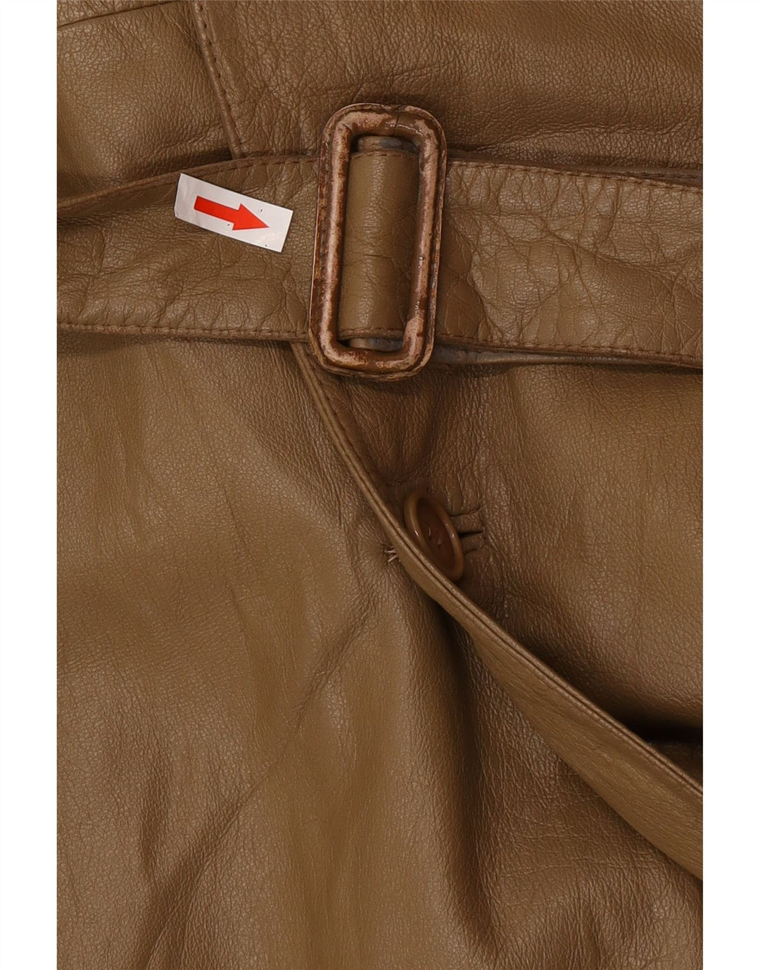 Trenci din piele vintage pentru bărbați IT 46 Piele maro mică
