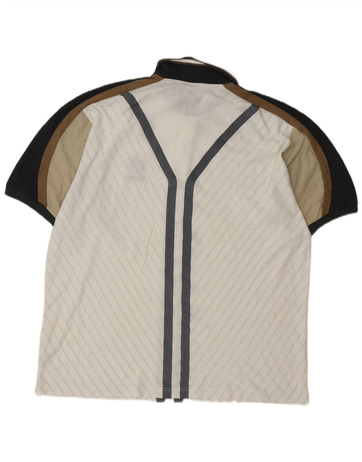 Tricou polo LOTTO pentru bărbați XL, alb, poliester color bloc