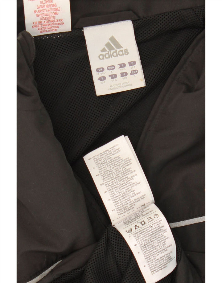 Jachetă de top pentru trening Climalite Adidas băieți 13-14 ani poliester gri