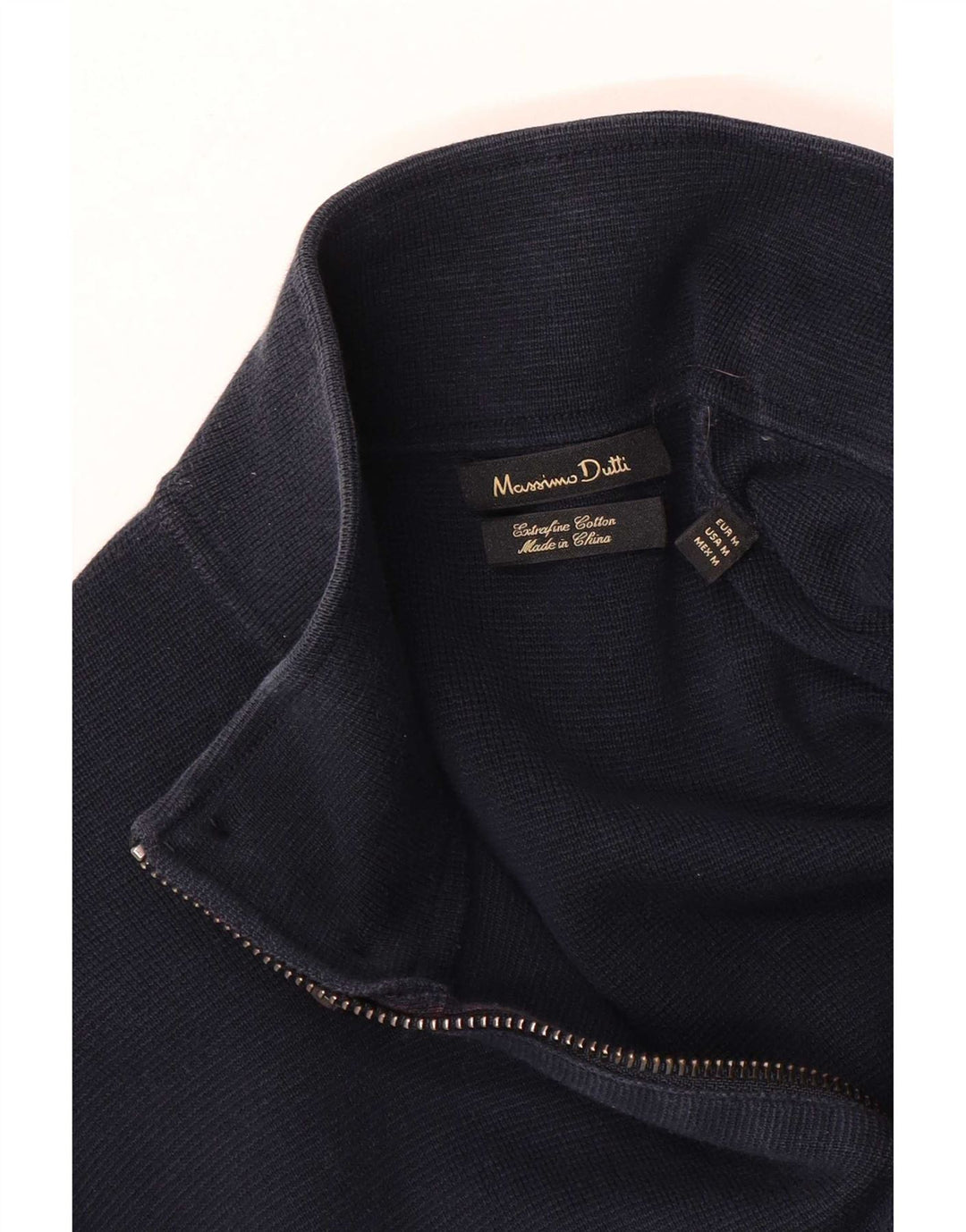 Pulover cardigan Massimo Dutti pentru bărbați, bumbac bleumarin mediu