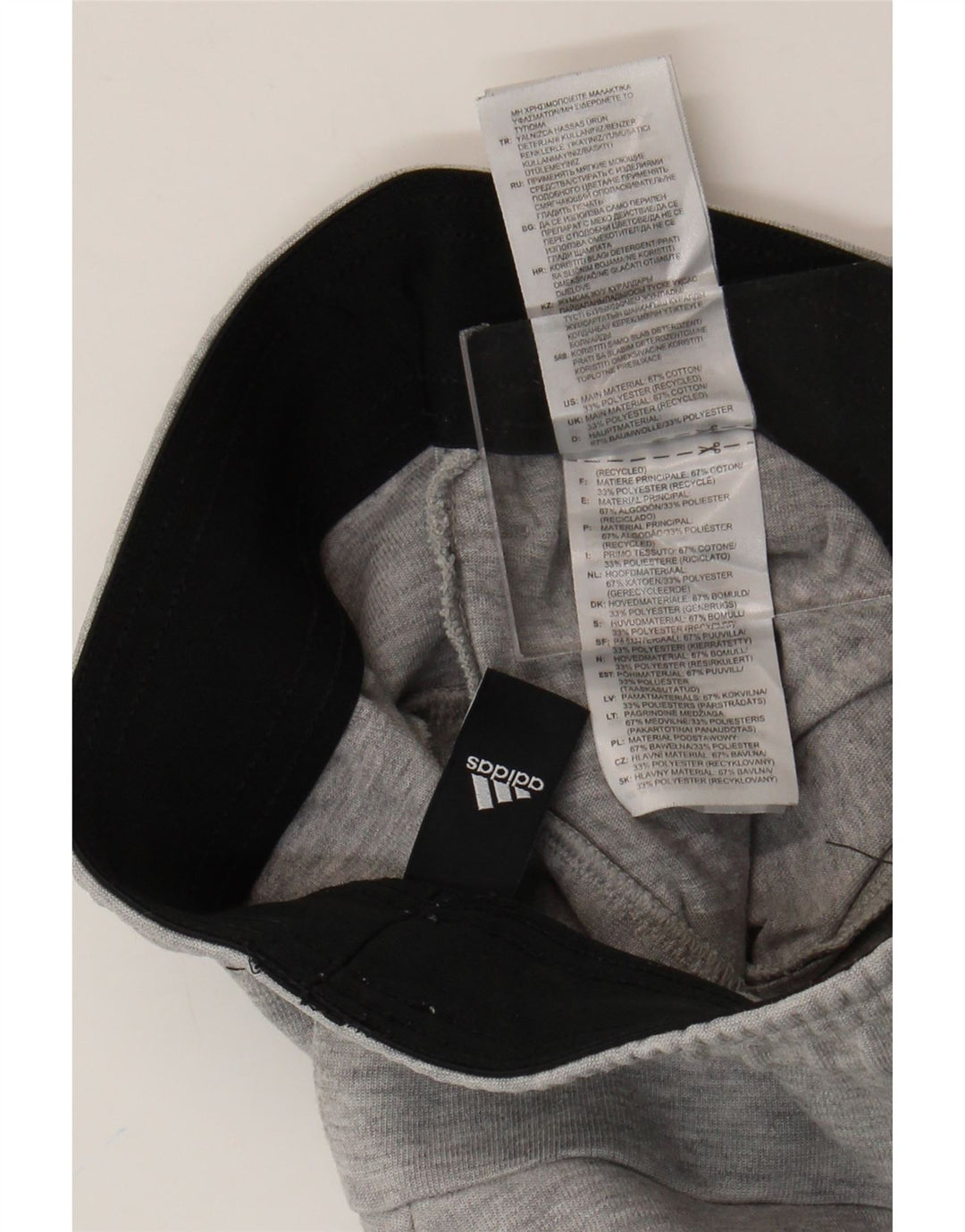 Pantaloni de trening pentru bărbați Adidas Pantaloni de jogging, bumbac, gri mic