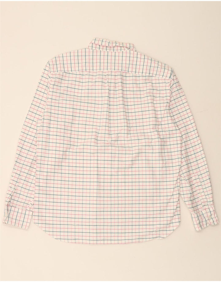 Cămașă pentru bărbați J. CREW Flex Oxford Classic Fit, mare, alb, din bumbac