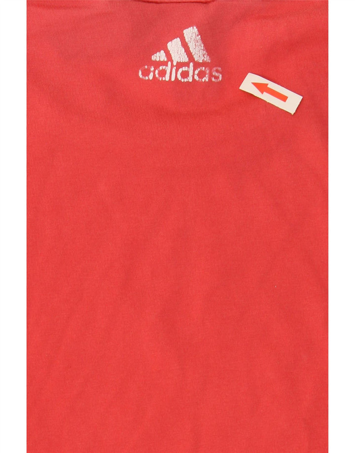 Tricou grafic ADIDAS pentru femei Top UK 18 XL bumbac roșu