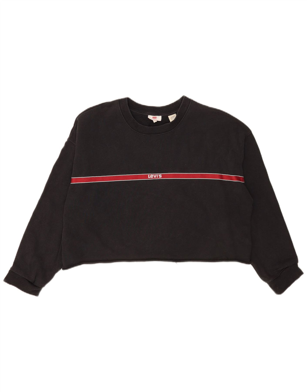 Pulover Oversized Crop Levi's pentru femei UK 16, mare, cu dungi gri