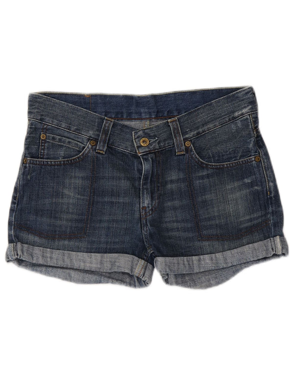 Levi's Womens 607 Denim Shorts UK 12 Medium W28 Blue Bumbac