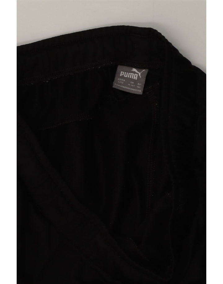 Pantaloni de trening Puma pentru baieti 13-14 ani poliester negru