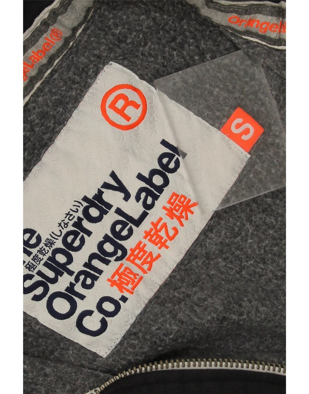 Pulover Superdry pentru bărbați, cu fermoar, bumbac, albastru