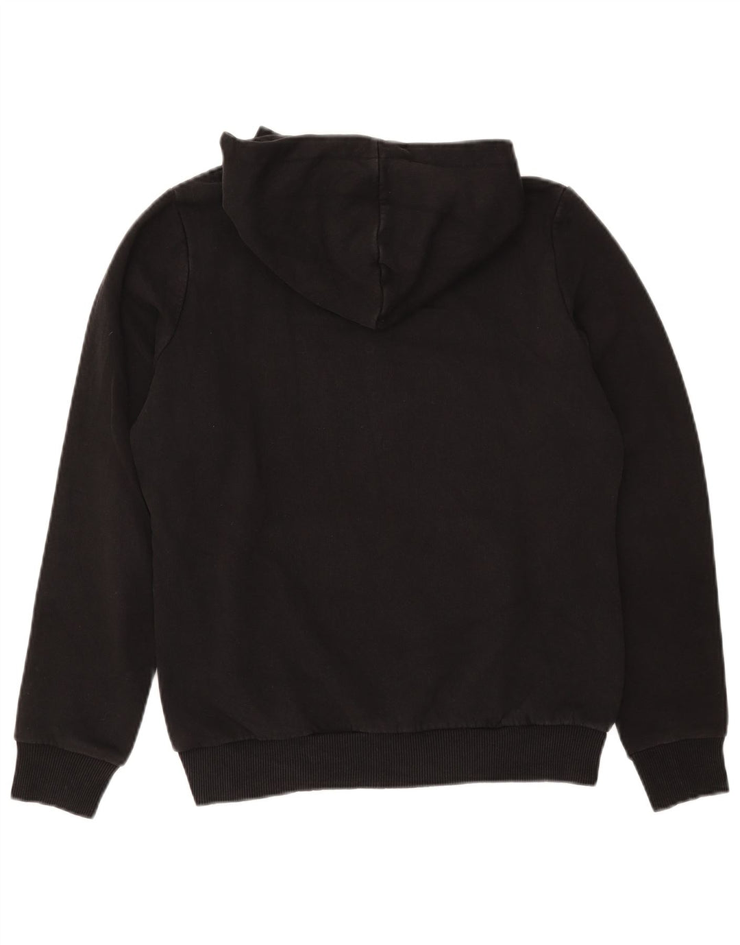 Pulover cu glugă cu grafic PUMA pentru femei UK 14, bumbac mediu negru