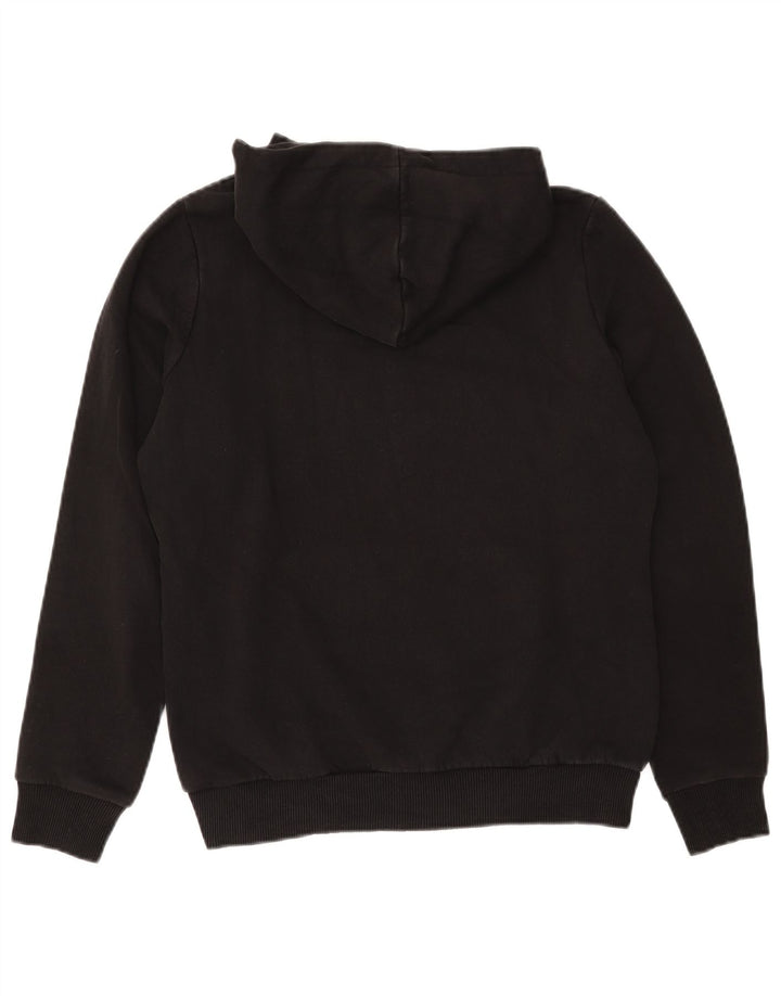 Pulover cu glugă cu grafic PUMA pentru femei UK 14, bumbac mediu negru