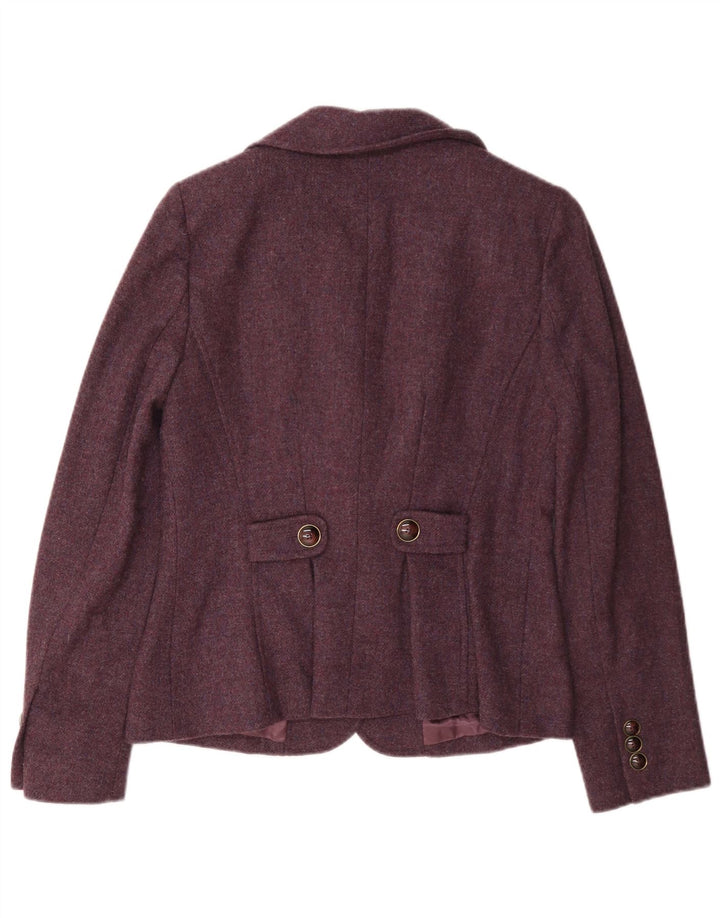 Sacou blazer pentru femei Luisa Spagnoli, cu 4 nasturi, IT 44 Medium Bordeaux Lână