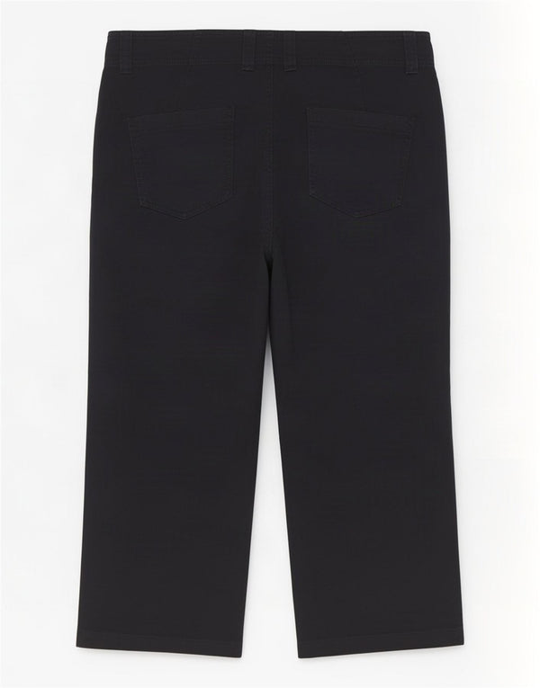 Pantaloni Capri pentru femei Marks & Spencer UK 10 Small W34 L21 Bumbac negru