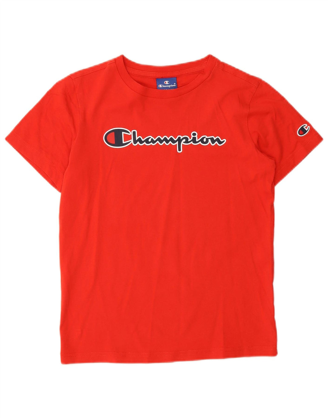 Tricou grafic Champion pentru băieți Top 9-10 ani roșu mediu