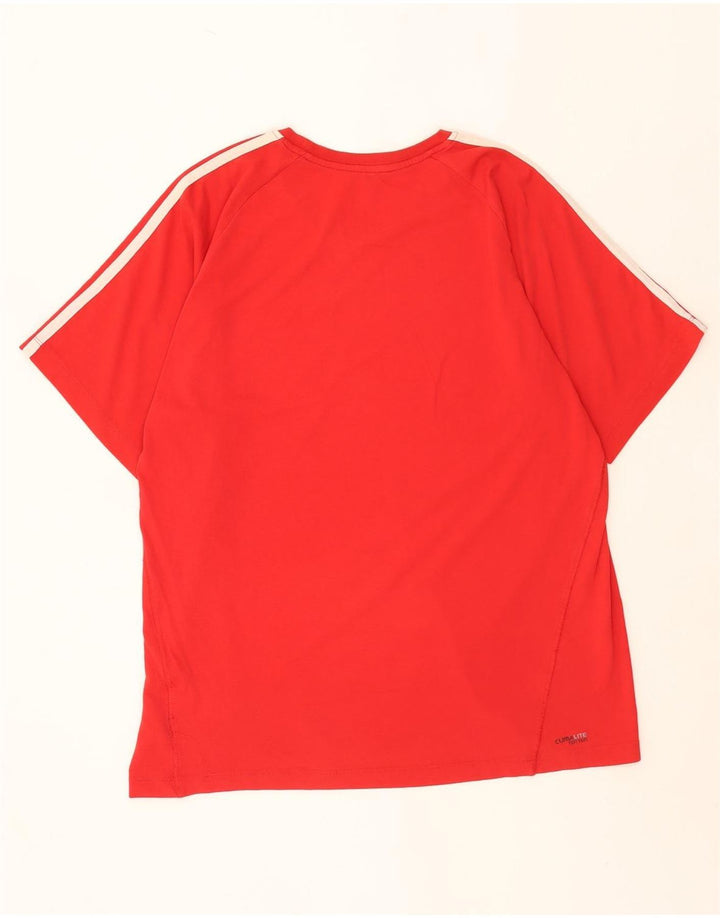 Tricou Adidas Climalite pentru bărbați Top mare bumbac roșu