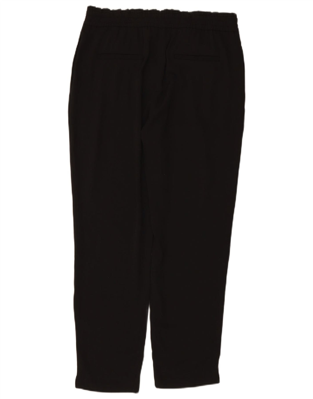 Pantaloni tăiați conici pentru femei cu talie înaltă ZARA UK 16 Large W34 L27 Negru